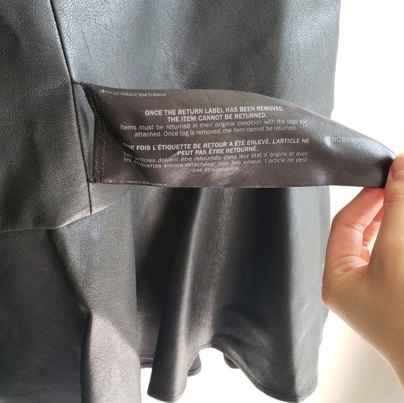 LEATHER SHIFT DRESS - Picture 3 of 5